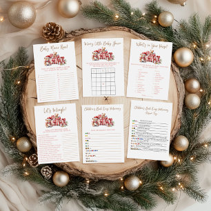 Affiche Un jeu pour Baby Shower A Merry Little Baby Shower