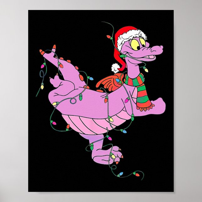 Affiche Un joli Dragon Figurant Noël (Devant)