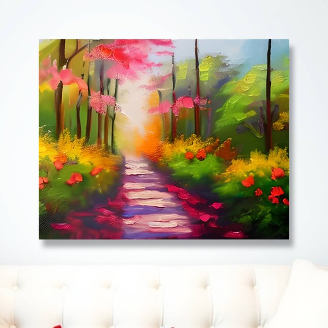 Affiche Un joli sentier de Randonnée automnal (Créateur téléchargé)