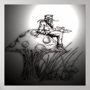 Affiche Un Joli Tuyau Sur Un Toadstool