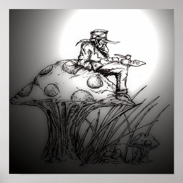 Affiche Un Joli Tuyau Sur Un Toadstool (Devant)