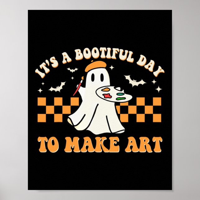Affiche Un Jour Boitier Pour Faire L'Art Halloween Enseign (Devant)