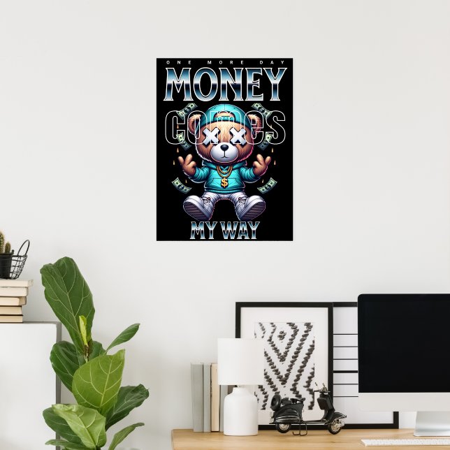 Affiche Un jour d'argent de plus !!!  (Bureau à domicile)