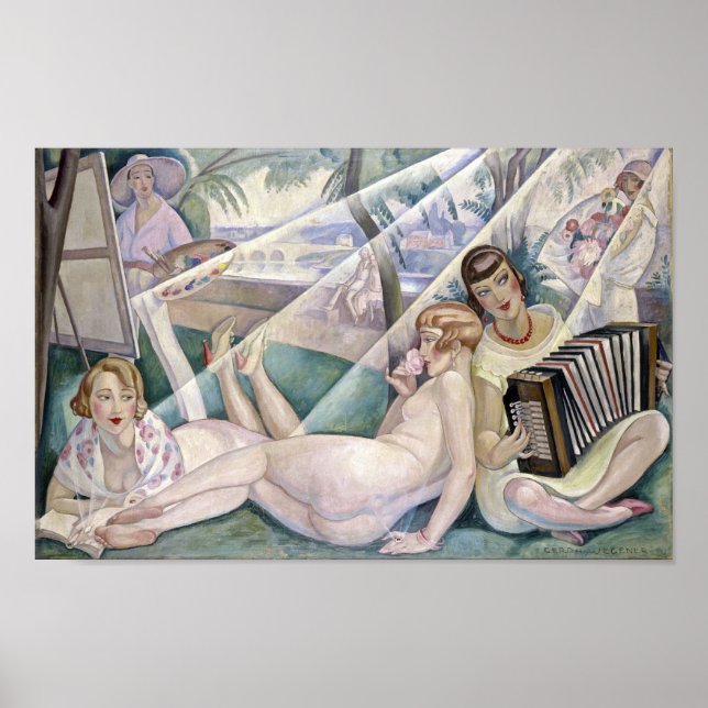 Affiche Un jour d'été (Belles femmes au soleil) (Devant)