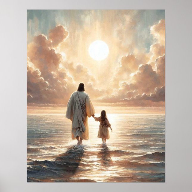 Affiche Un Jour pour les Miracles, Art Chrétien, Jésus Mar (Devant)