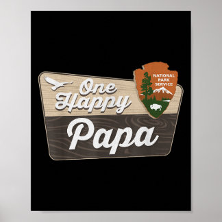 Affiche Un joyeux Papa Camper Correspondant Anniversaire D
