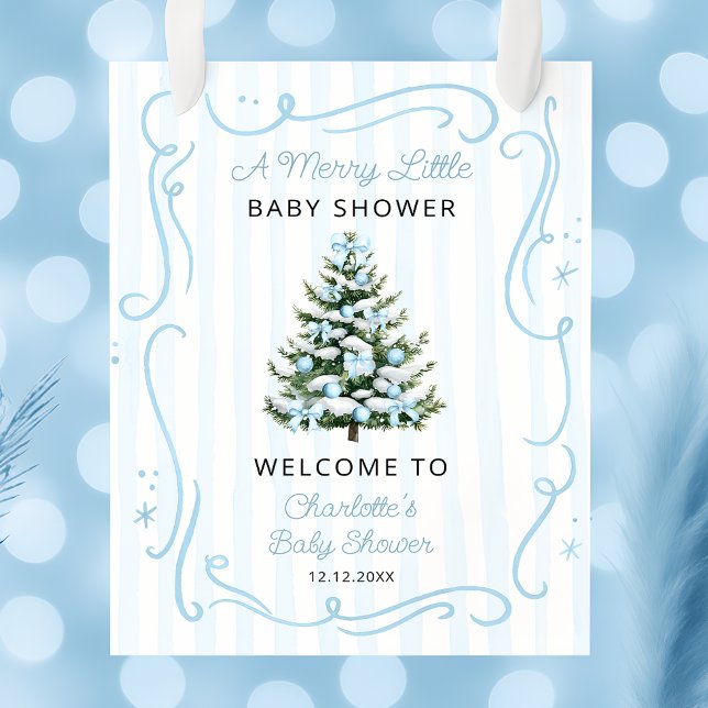Affiche Un joyeux petit bain bleu bébé Bienvenue (Créateur téléchargé)