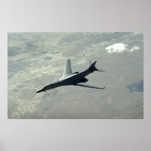 Affiche Un Lancer B-1B de l'US Air Force en patrouille de