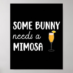 Affiche Un Lapin A Besoin D'Un Mimosa Hommes Drôle Femmes