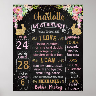 Affiche Un lapin fait son premier anniversaire