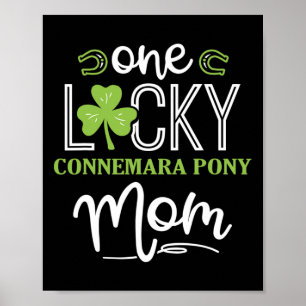 Affiche Un Lucky Connemara Pony Horse Maman Irlandais Hors