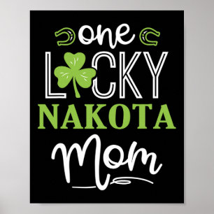 Affiche Un Lucky Nakota Horse Maman Irlandais Horseback éq
