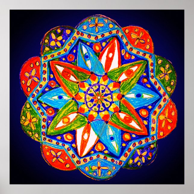Affiche Un mandala dynamique (Devant)