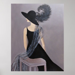 AFFICHE UN MANNEQUIN VINTAGE