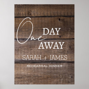 Affiche Un Mariage Rustique Un Jour Avant Le Dîner De Répé