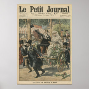 Affiche Un mariage sur un chariot à main