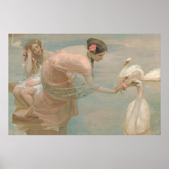 Affiche Un matin d'été par Rupert Bunny (1897) (Devant)