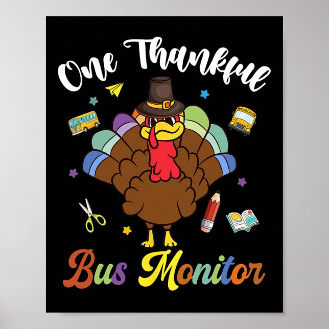 Affiche Un Merci Bus Monitor Turquie Bon thanksgiving (Devant)