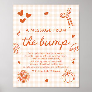 Affiche Un message de Cutie Pie de la bosse automnale en v