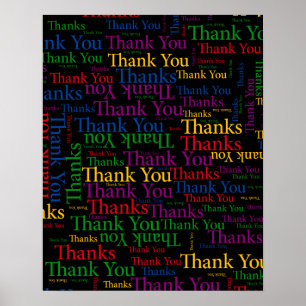 Affiche Un Message De Remerciements Pour Dire Tant Au Merc