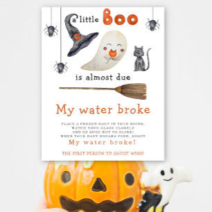 Affiche Un mignon fantôme - mon eau a cassé le baby shower