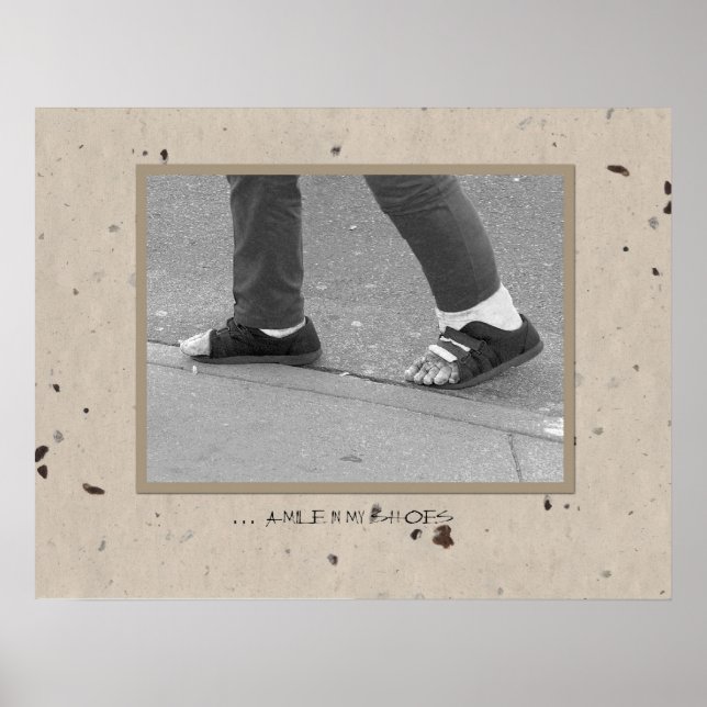 Affiche ... un mille dans mes chaussures (Devant)