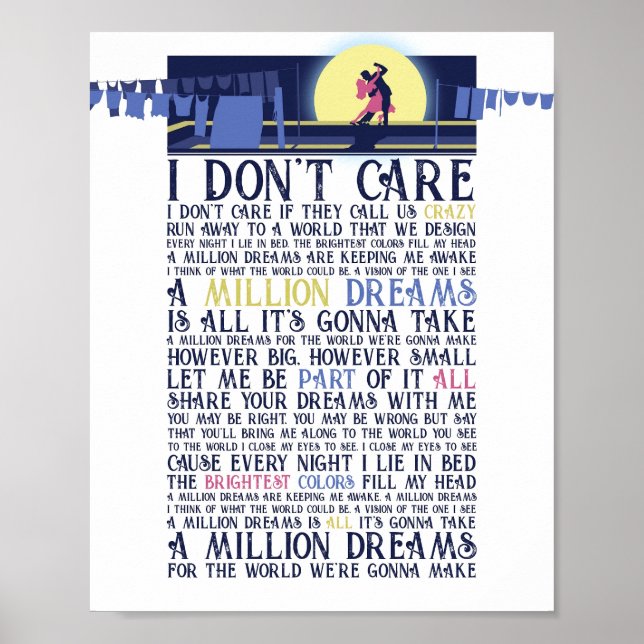 Affiche Un million de rêves (Devant)