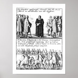 Affiche Un ministre prend la manifestation