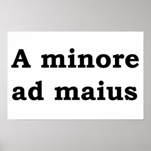 Affiche Un minore et un maius