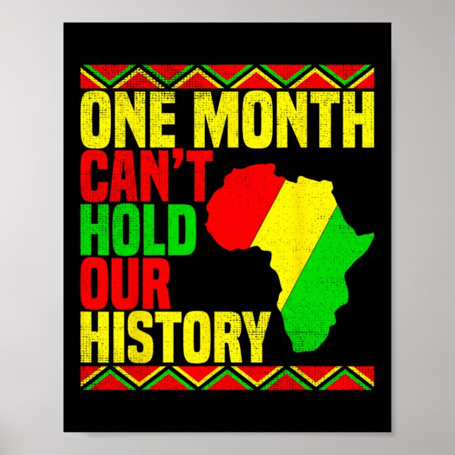 Affiche Un mois ne peut contenir notre histoire Afro-Améri (Devant)