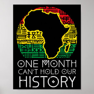 Affiche Un mois ne peut contenir notre histoire panafricai