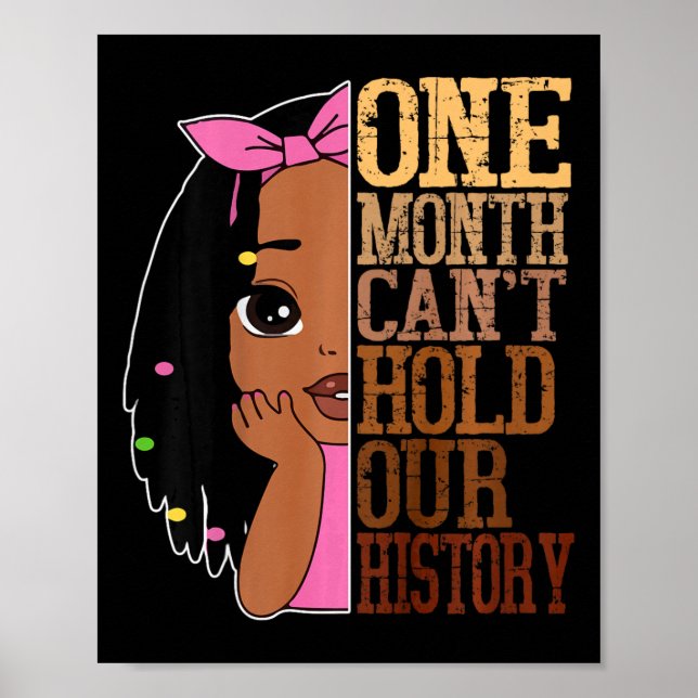 Affiche Un mois ne peut pas contenir le mois de l'histoire (Devant)