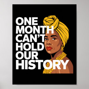 Affiche Un mois ne peut pas contenir notre histoire Africa