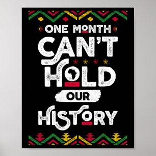 Affiche Un mois ne peut pas contenir notre histoire Africa