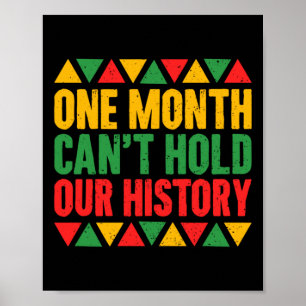 Affiche Un mois ne peut pas retenir notre histoire - Afriq