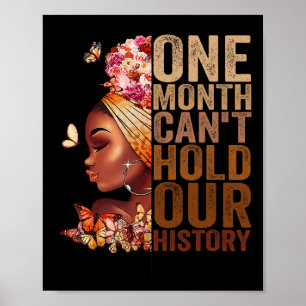 Affiche Un mois ne peut pas tenir notre histoire Melanin A