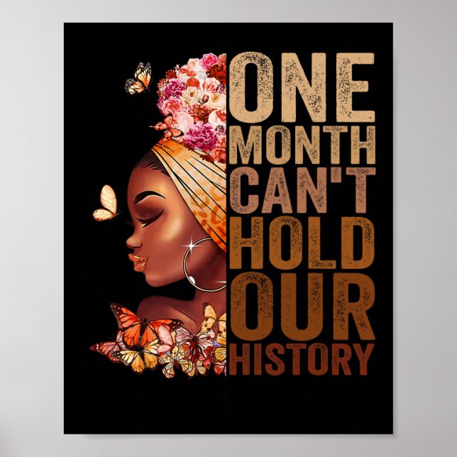 Affiche Un mois ne peut pas tenir notre histoire Melanin A (Devant)