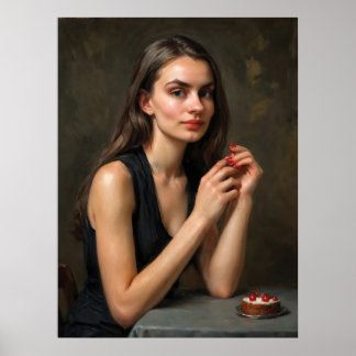 Affiche Un moment avec des cerises