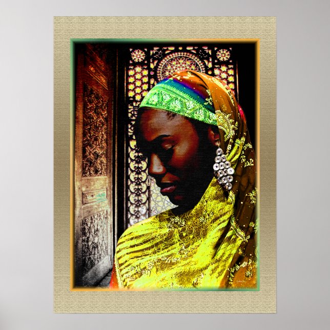 Affiche Un moment de prière - Ethnique (Devant)