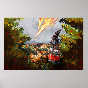 Affiche Un Monde Créé, Finissant,