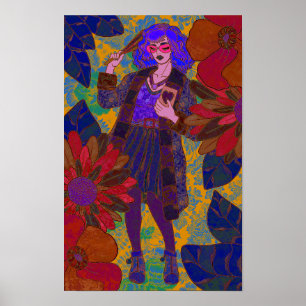 Affiche Un monde de fleurs