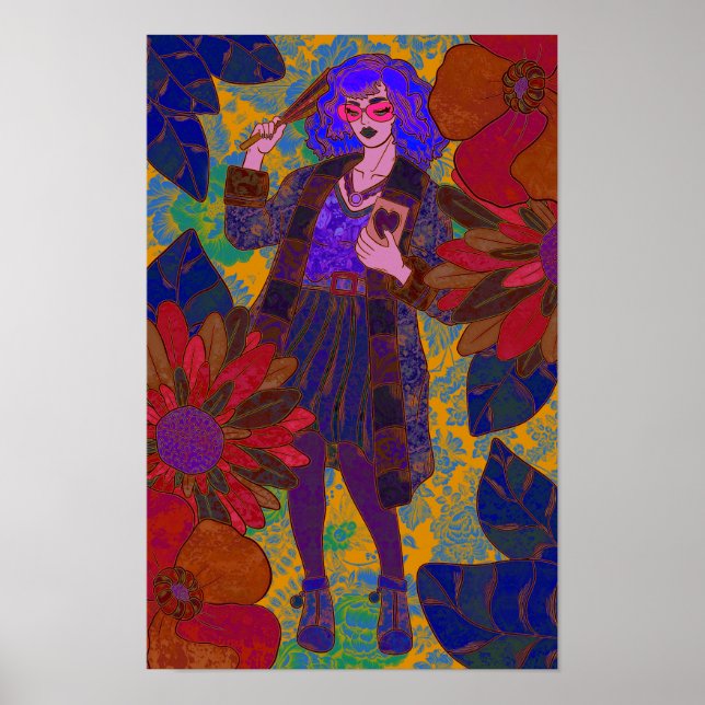 Affiche Un monde de fleurs (Devant)