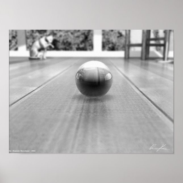 Affiche Un monde de marbre - noir et blanc (Devant)