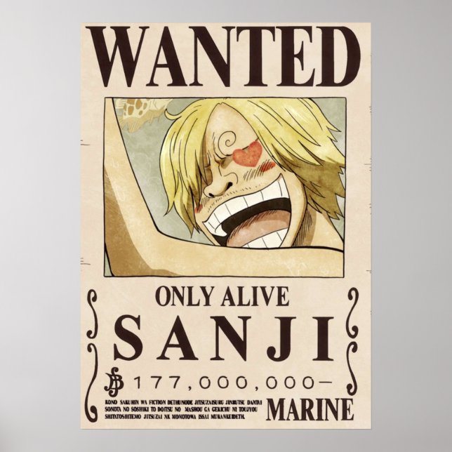 Affiche Un morceau Sanji 2e voulu (Devant)