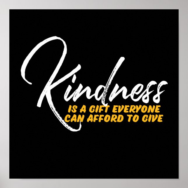 Affiche Un Mot Qui Dit Génial Citation Inspirante (Devant)