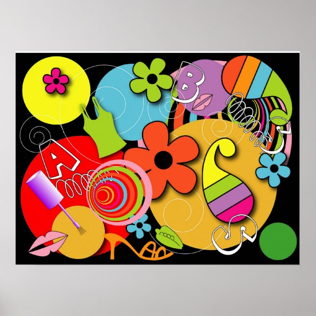 Affiche Un Motif doux et féminin (Devant)