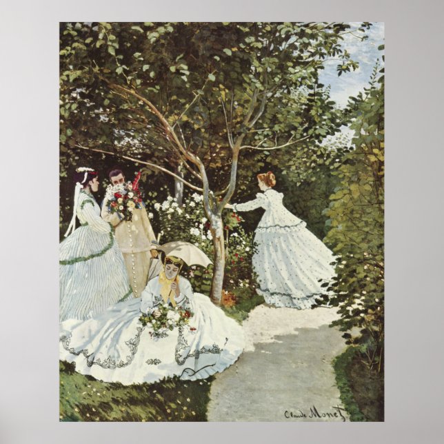 Affiche Un moulin à vent à Zaandam Claude Monet (Devant)