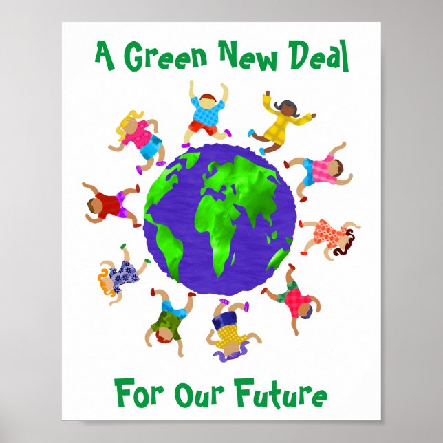 Affiche Un New Deal Vert Pour Notre Avenir (Devant)