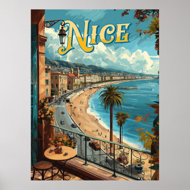 Affiche Un Nice Vintage, France (Devant)