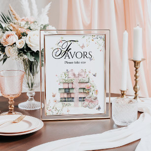 Affiche Un Nouveau Chapitre Commence Floral Livre Bébé Fil